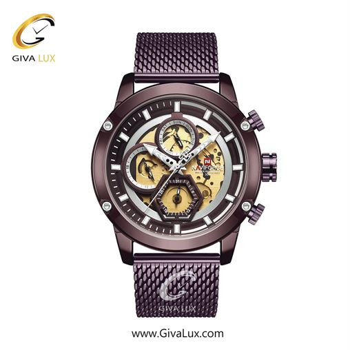 ساعت مچی مردانه بند حصیری ناوی فورس (نیوی فورس) NF9167 BE/BE 593_CE CE.jpg